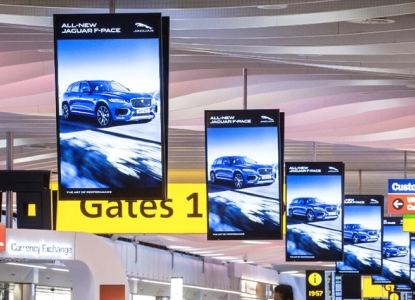 Ad Design for Airport Displays and Branding